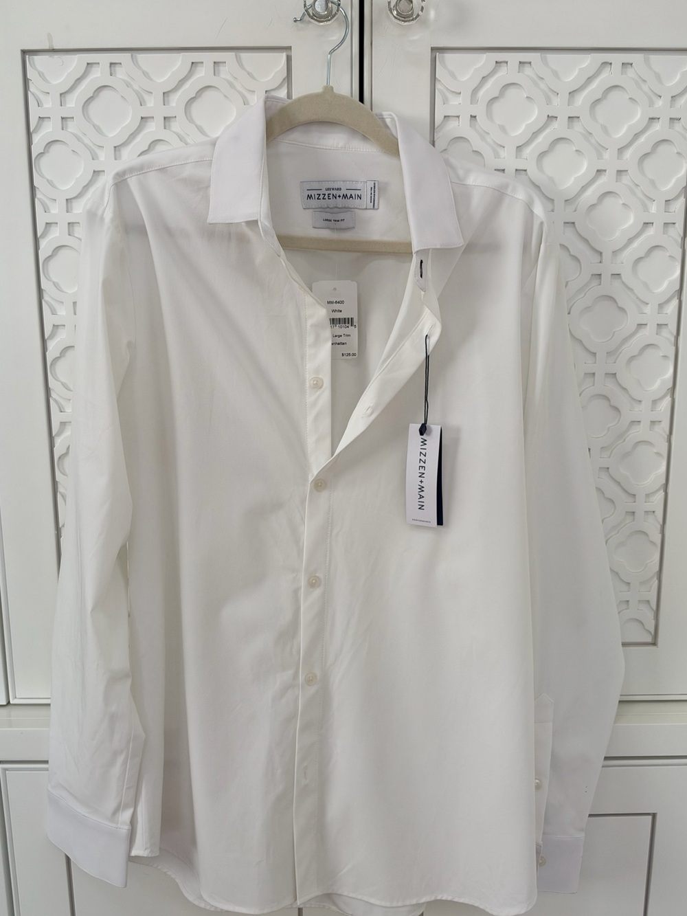Mizzen+Main White Performance Dress Shirt - Men's Long Sleeve